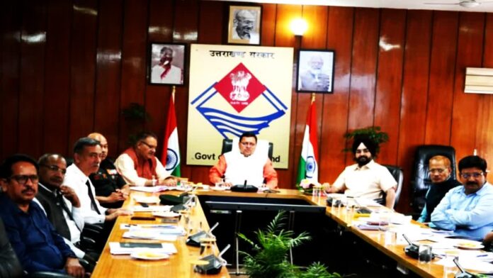 CM Dhami holds review meeting regarding military base, instructions given to speed up construction works