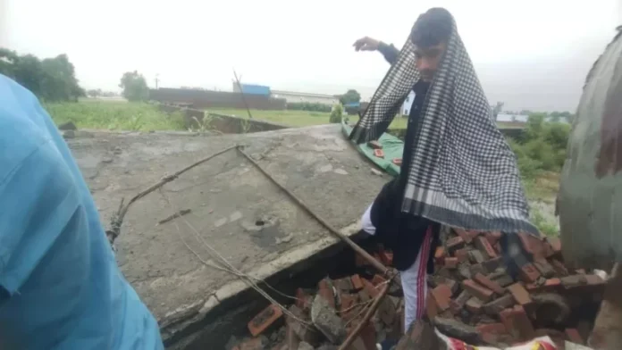 यहां बारिश से भरभरा कर गिरा मकान पति पत्नी की हुई मौत - RAIBAR PAHAD KA