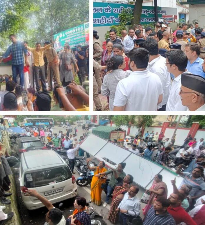 शर्मनाक : यूकेडी दफ्तर में दो गुटों में हंगामा, खूब हुई तोड़फोड़: देखें वीडियो - RAIBAR PAHAD KA